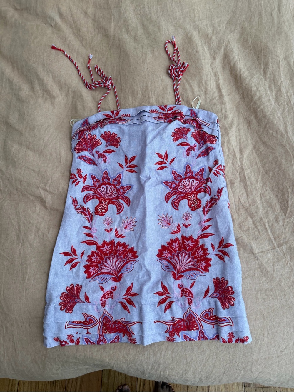 FARM Rio Mini Dress with Red Floral Print